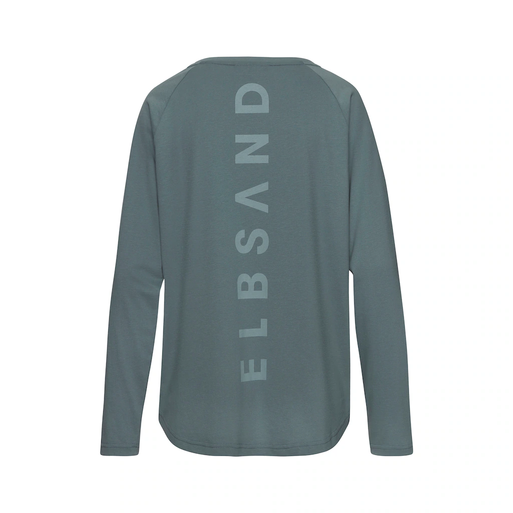 Elbsand Longsleeve »Tinna« mit Logodruck hinten Langarmshirt aus Baumwoll-Mix sportlich-casual Bis zu 60% Rabatt
