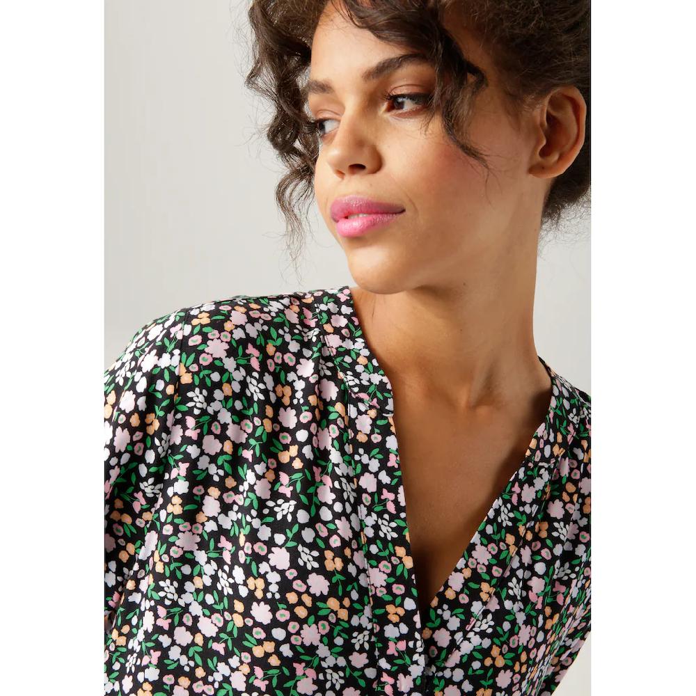 Aniston CASUAL Sommerkleid mit buntem Minimal-Blumendruck Bis zu 65% Rabatt