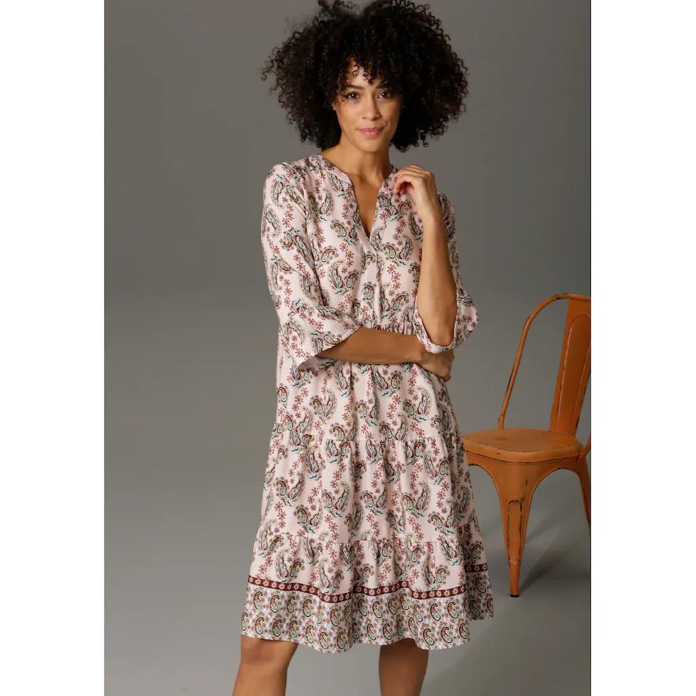 Aniston CASUAL Tunikakleid mit verspielten Paisley-Druck Nur für heute