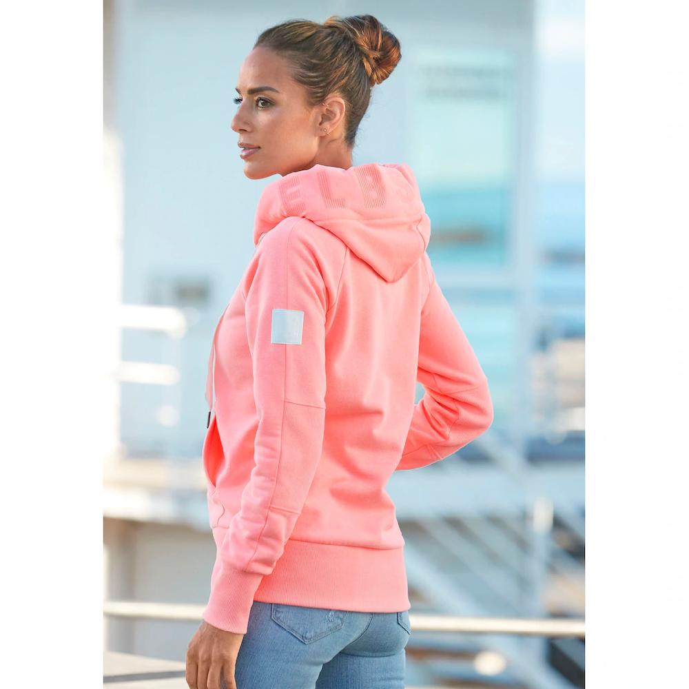 Elbsand Kapuzensweatjacke »Kelda« mit Logoprint und Taschen Freizeitjacke sportlich-casual Sonderangebot der Fabrik