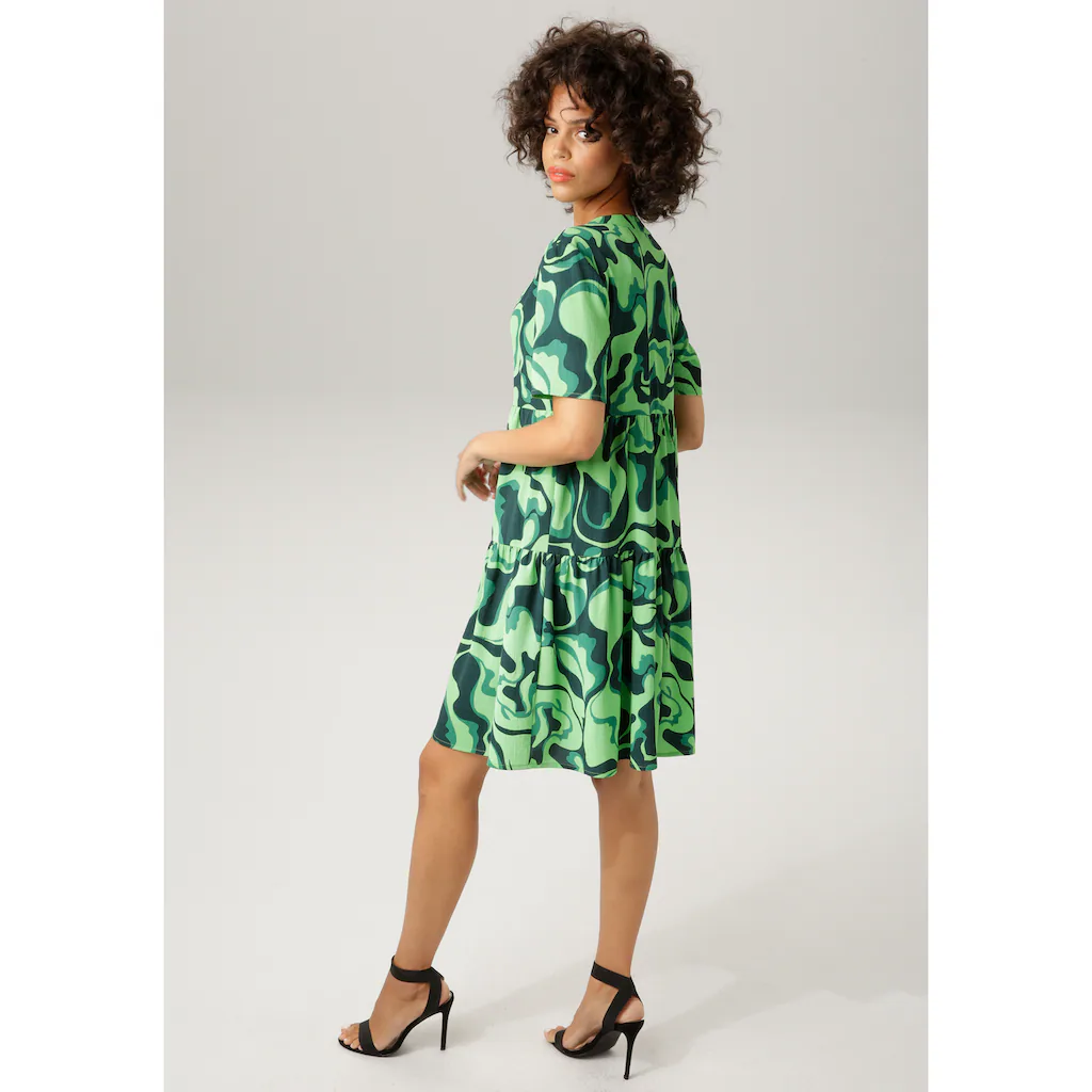 Aniston CASUAL Sommerkleid mit farbenfrohem graphischem Druck Outlet