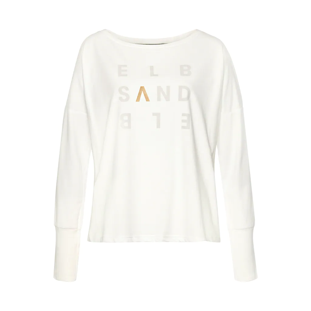 Elbsand Longsleeve »Ingiara« mit Logodruck vorne Langarmshirt sportlich-casual Hotsell