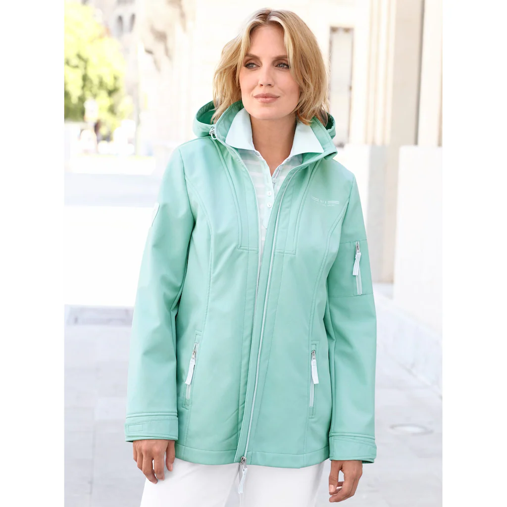 Casual Looks Softshelljacke mit Kapuze
