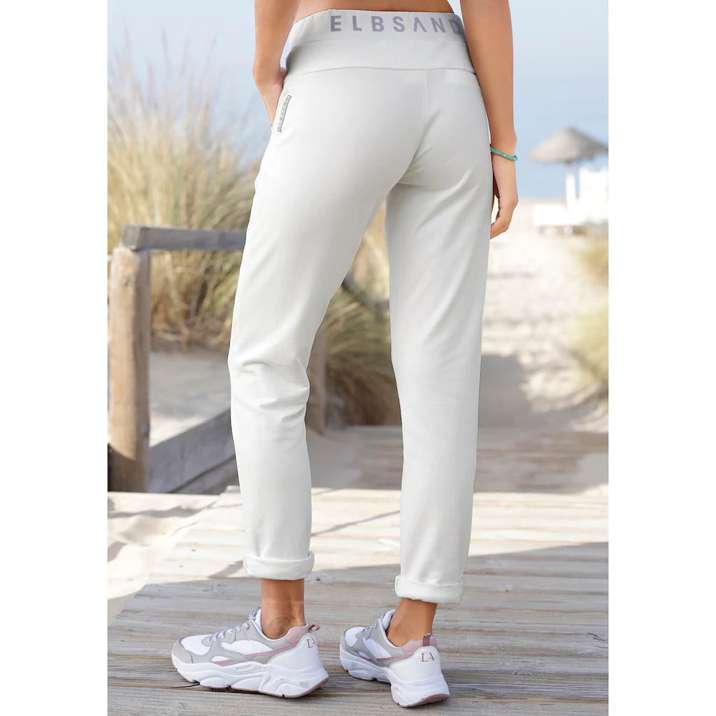 Elbsand Sweathose »Brinja« mit Logoprint am Bund und Taschen Jogginghose Relaxhose Fabrikverkauf
