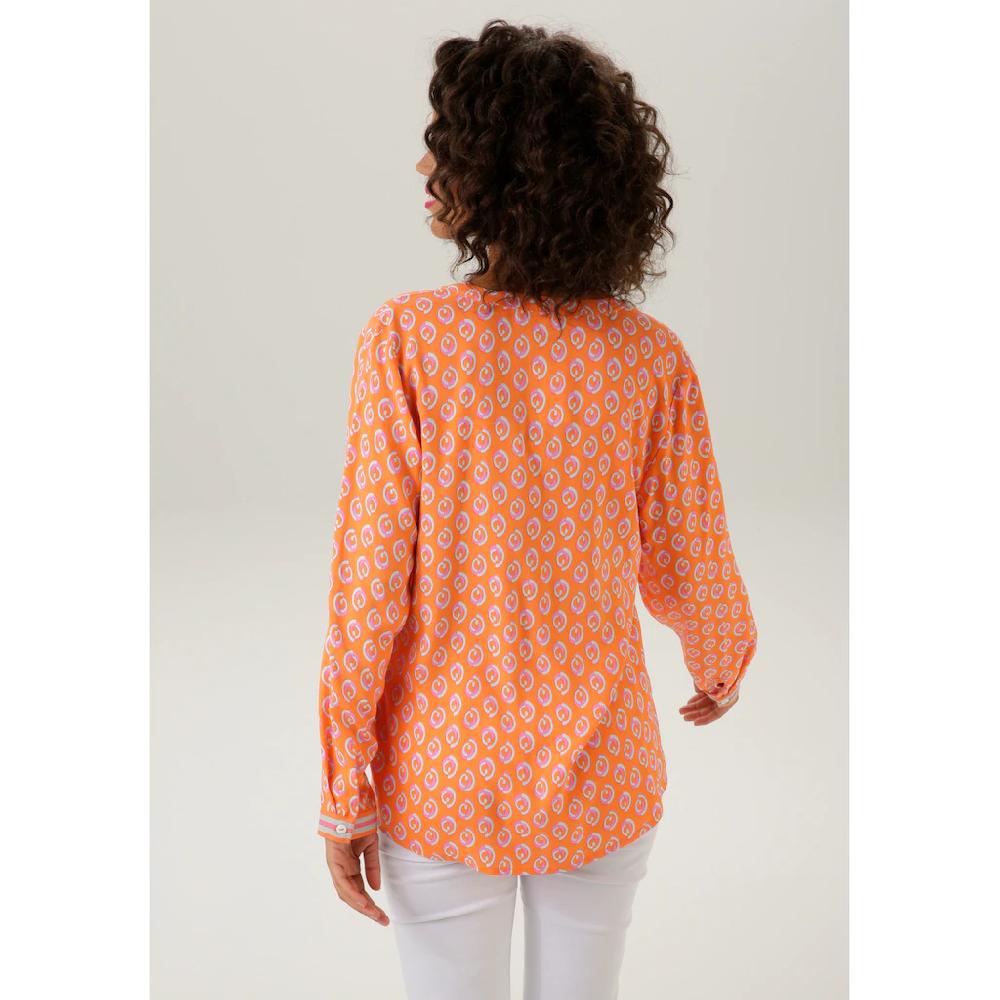 Aniston CASUAL Schlupfbluse mit extravagantem graphischem Druck Meist gekauft