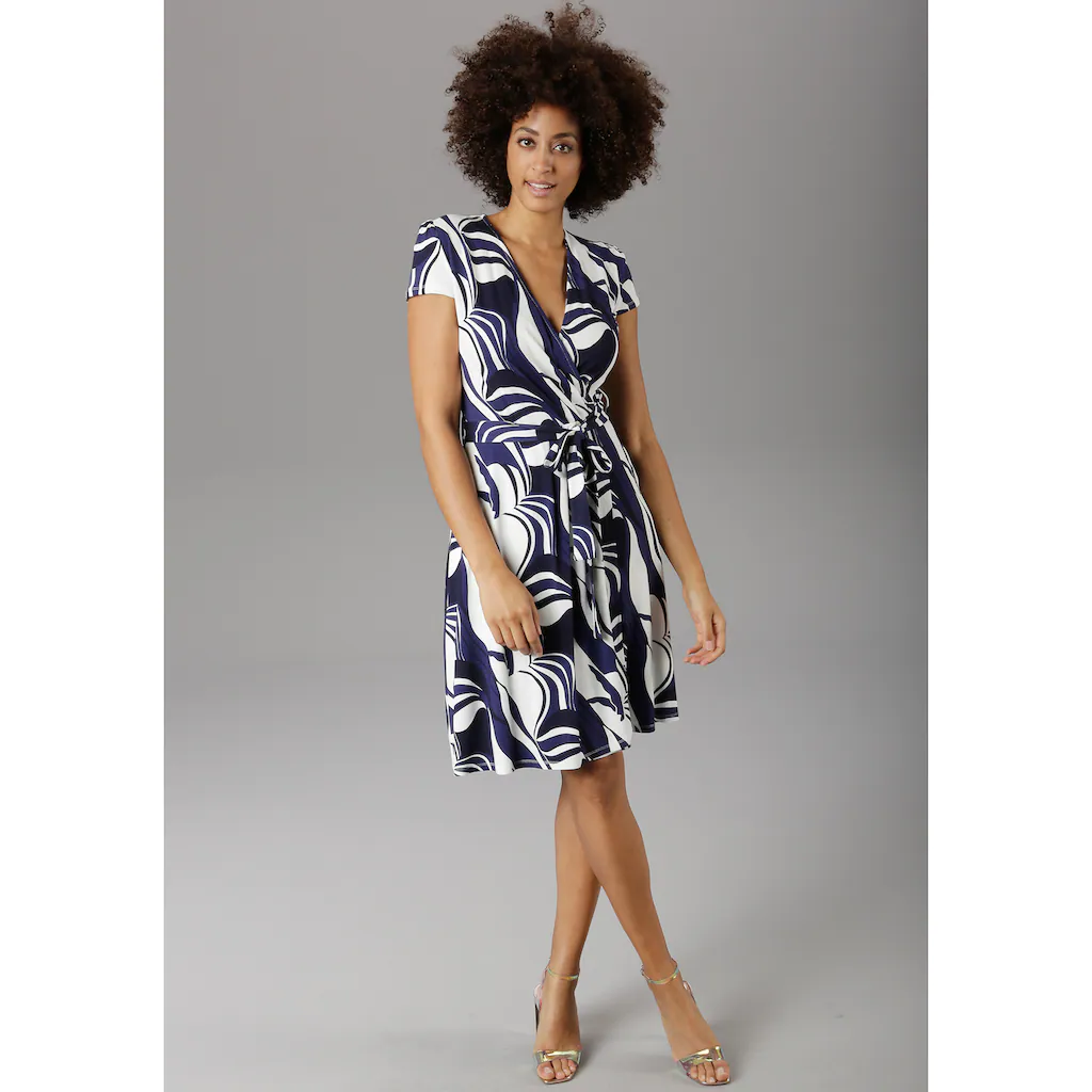 Aniston SELECTED Sommerkleid mit grafischem Druck Limitierter Zeitrabatt