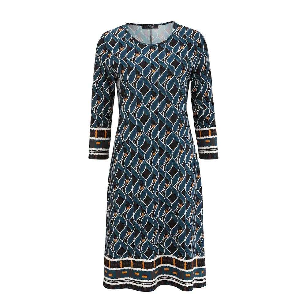 Aniston SELECTED Jerseykleid im Retro-Dessin Preisnachlass