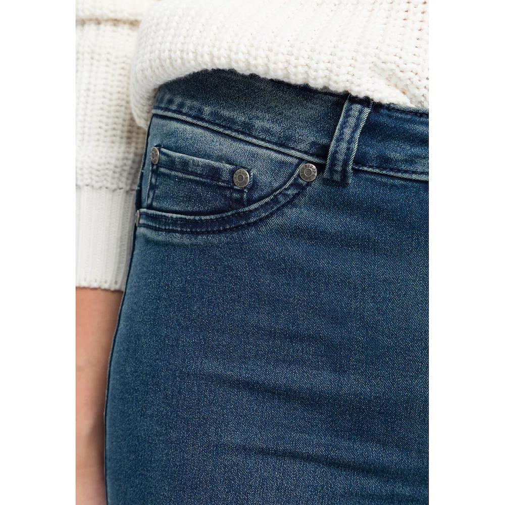 Arizona Bootcut-Jeans »Ultra Stretch« ausgestellte Beinform Used-Waschung hohe Leibhöhe Vatertagsangebot
