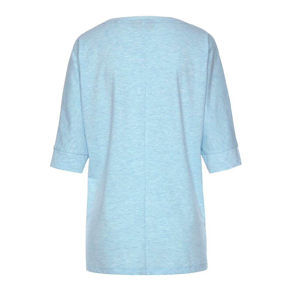 Elbsand Rundhals-Shirt »Iduna« mit Logodruck Baumwoll-Mix lockere Passform Lagerräumung