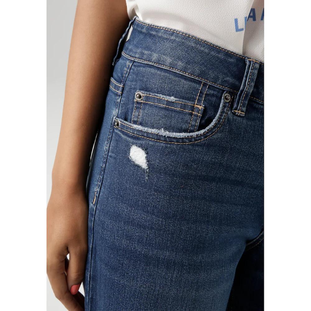 Aniston CASUAL Straight-Jeans mit trendig weitem Bein - NEUE KOLLEKTION Top Angebot