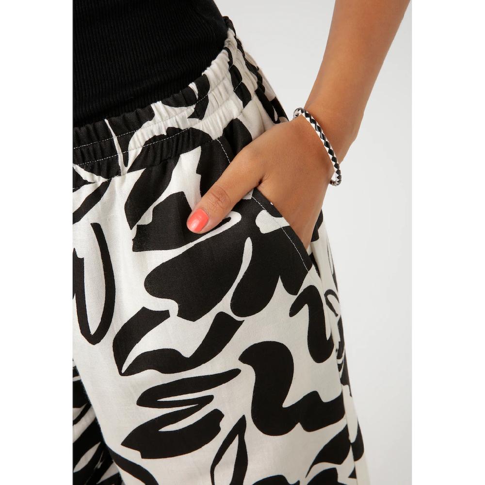Aniston CASUAL Schlupfhose mit großflächigen Blättern bedruckt - NEUE KOLLEKTION Online Outlet