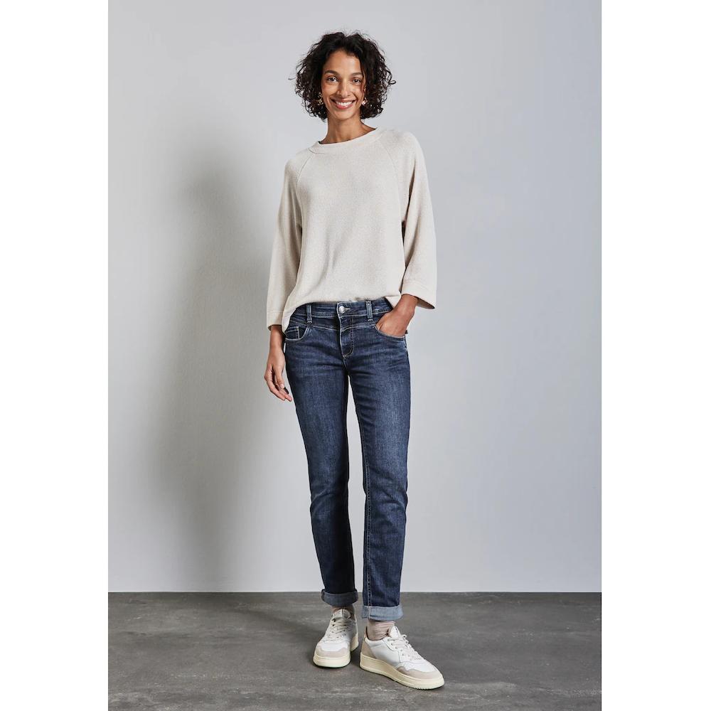 STREET ONE Gerade Jeans Middle Waist Sonderangebote