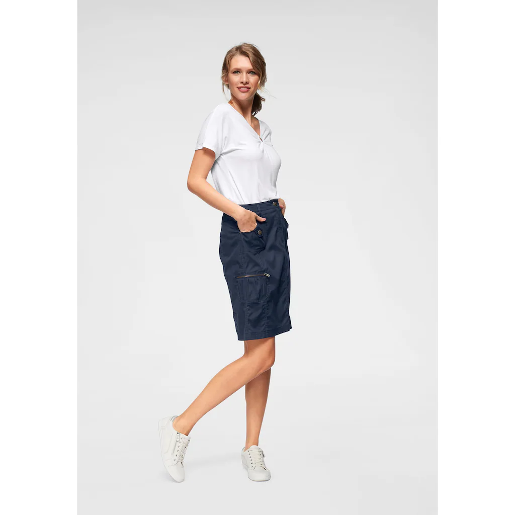 Aniston CASUAL Cargorock mit figurfreundlichen Teilungsnähten Tiefpreis