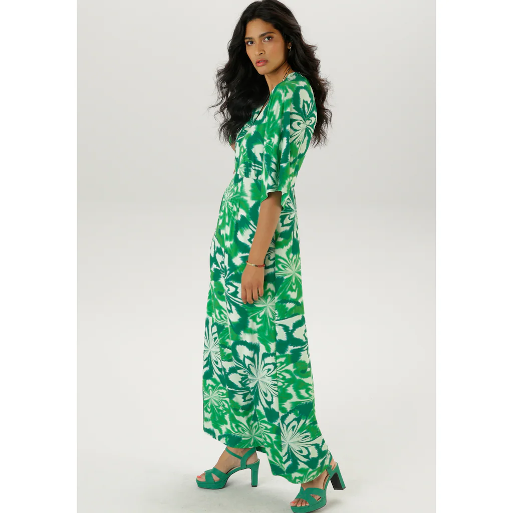 Aniston SELECTED Maxikleid mit weiten 3/4-langen Ärmeln - NEUE KOLLEKTION Bis zu 60% Rabatt