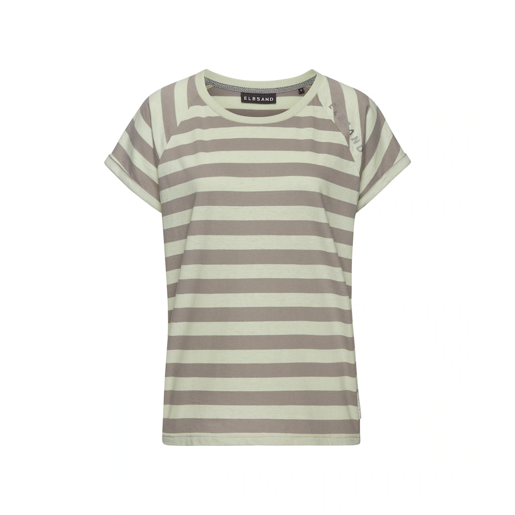 Elbsand T-Shirt »Calisa« mit Streifenmuster sportliches Kurzarmshirt aus Baumwoll-Mix Nur für heute