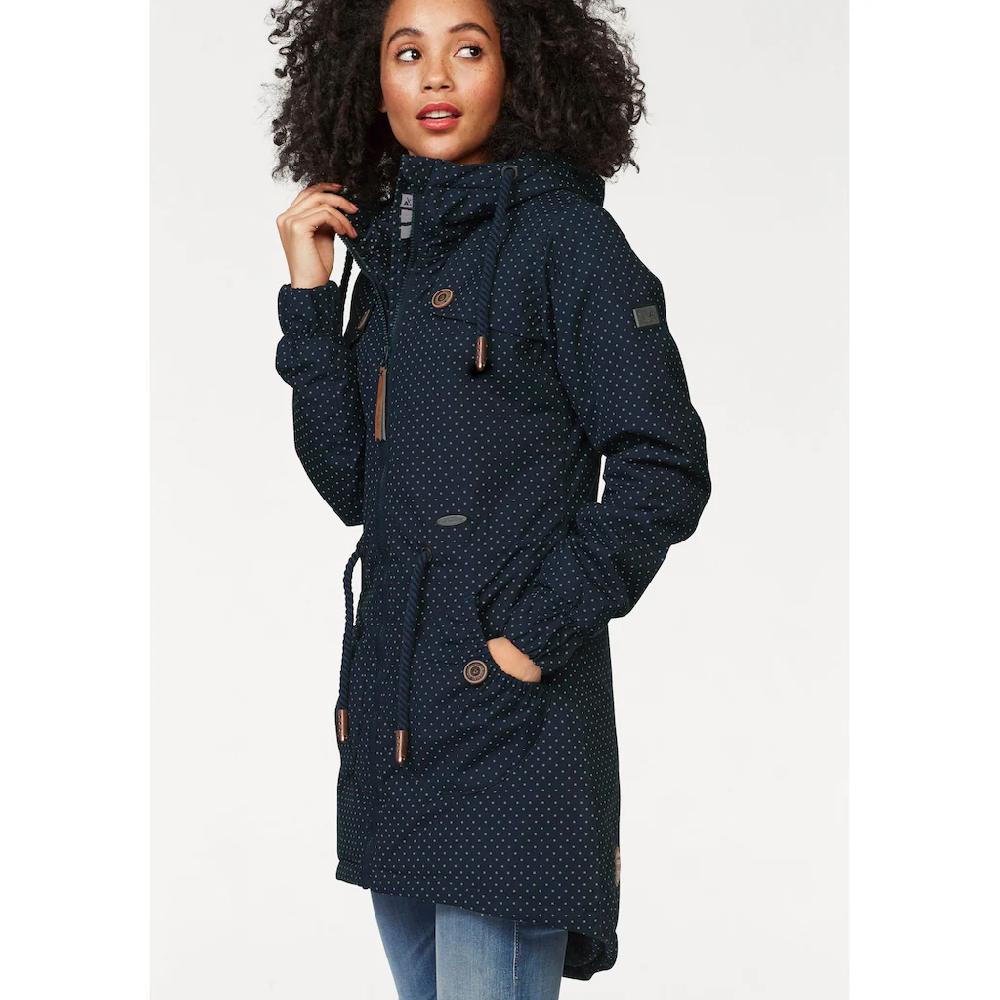 Alife & Kickin Outdoorjacke »CHARLOTTEAKB« mit Kapuze gefütterter Parka Kapuzenjacke durch Bindeband tailliert