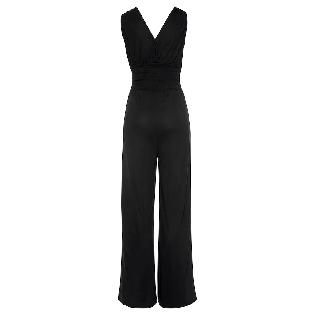 LASCANA Overall mit Bändern zum Raffen der Träger sommerlicher Jumpsuit Rabatte dieses Monats