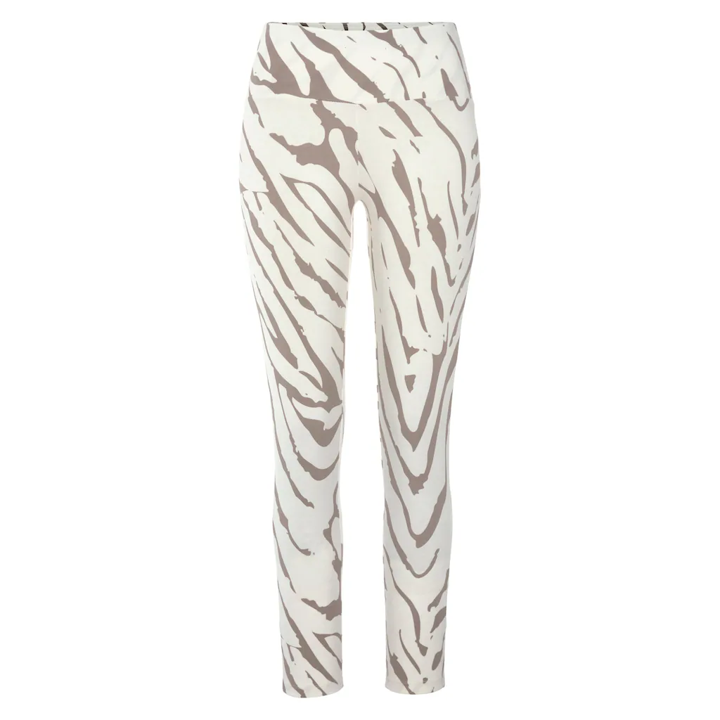LASCANA Leggings mit Zebramuster und breitem Bund Loungewear Muttertagsangebot