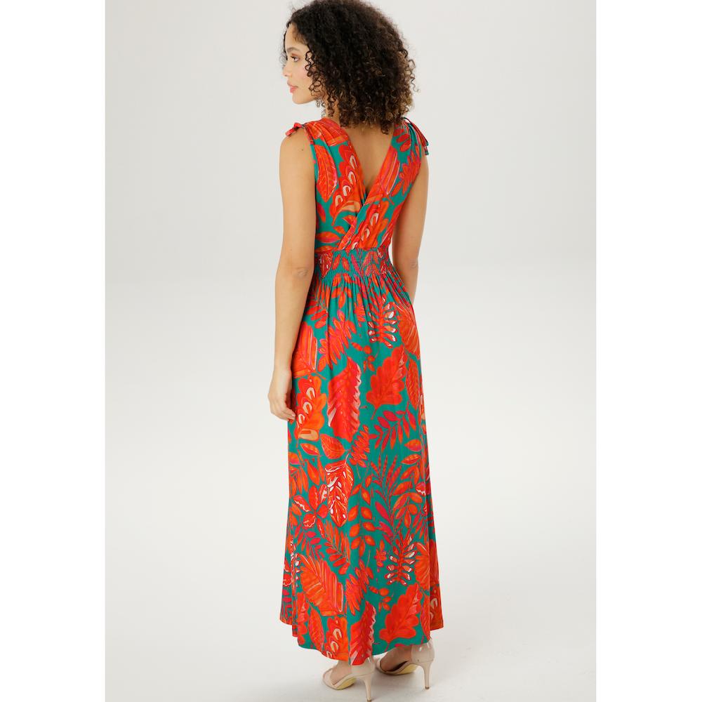 Aniston SELECTED Sommerkleid mit breiten Trägern zum Raffen Valentinstagsangebot