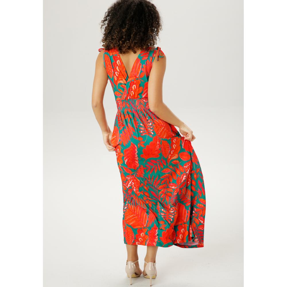 Aniston SELECTED Sommerkleid mit breiten Trägern zum Raffen Valentinstagsangebot