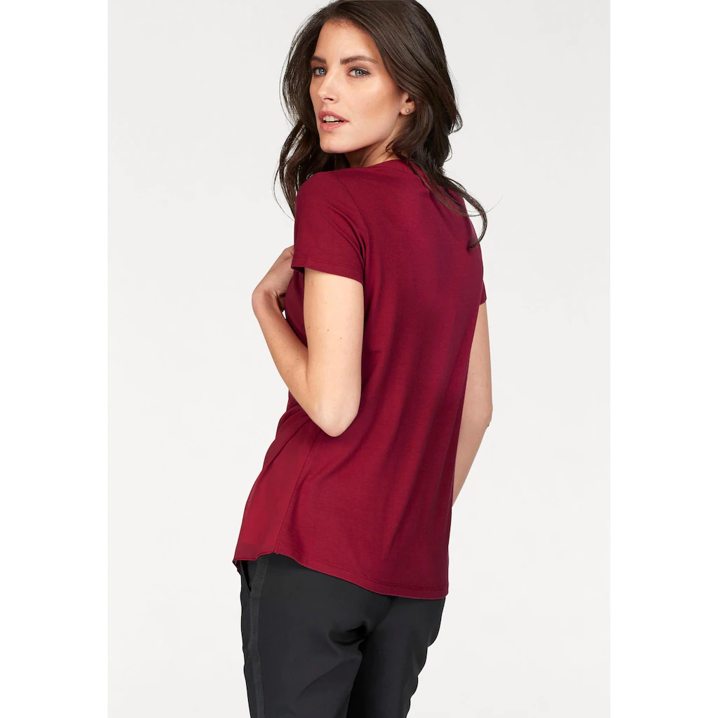 Aniston SELECTED Shirtbluse mit gedoppeltem Vorderteil Online Outlet