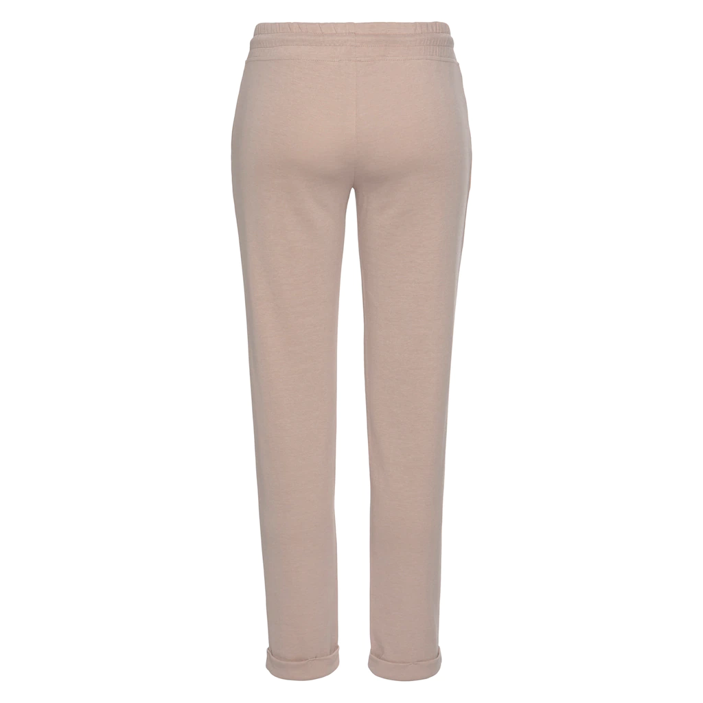 H.I.S Sweathose Schlupfhose mit kleinem Aufschlag am Saum Loungewear Große Rabatte