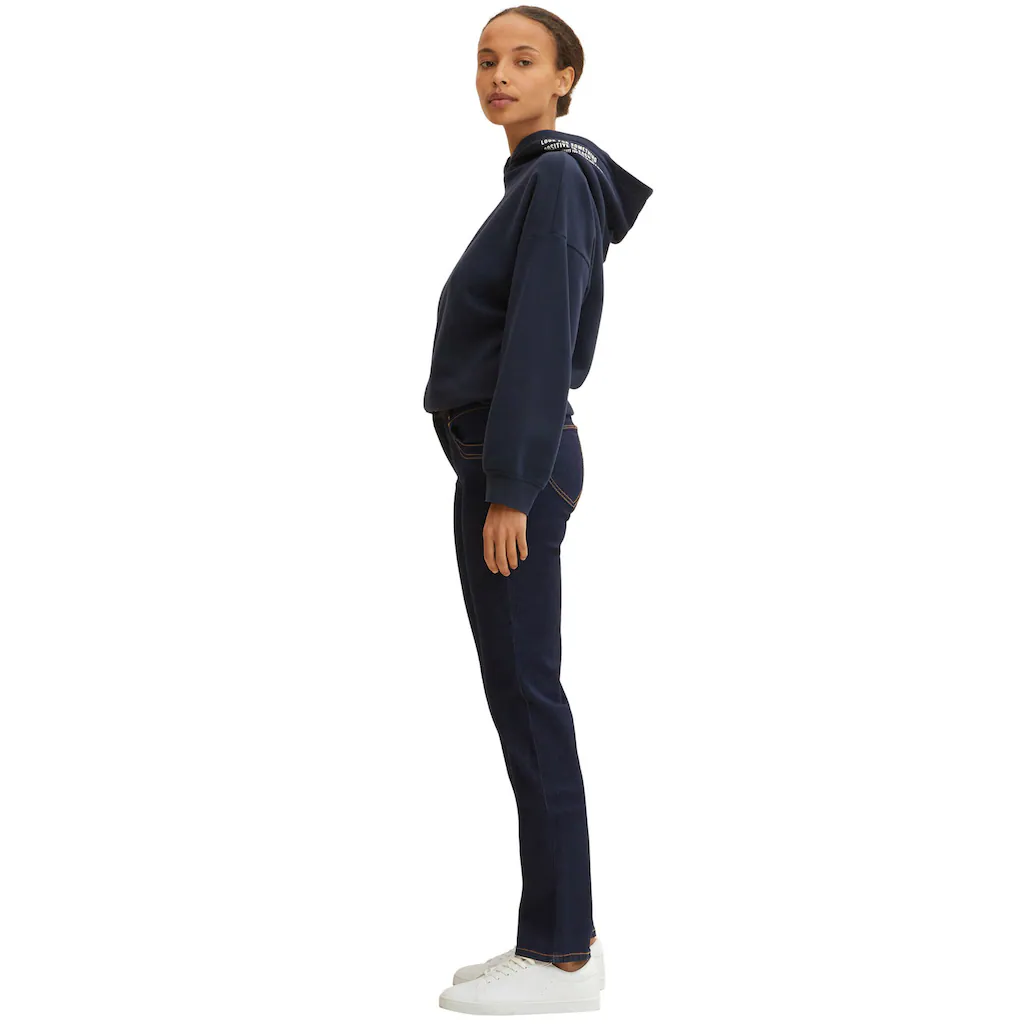TOM TAILOR Gerade Jeans »Alexa Straight« mit Kontrastnähten Räumungsverkauf