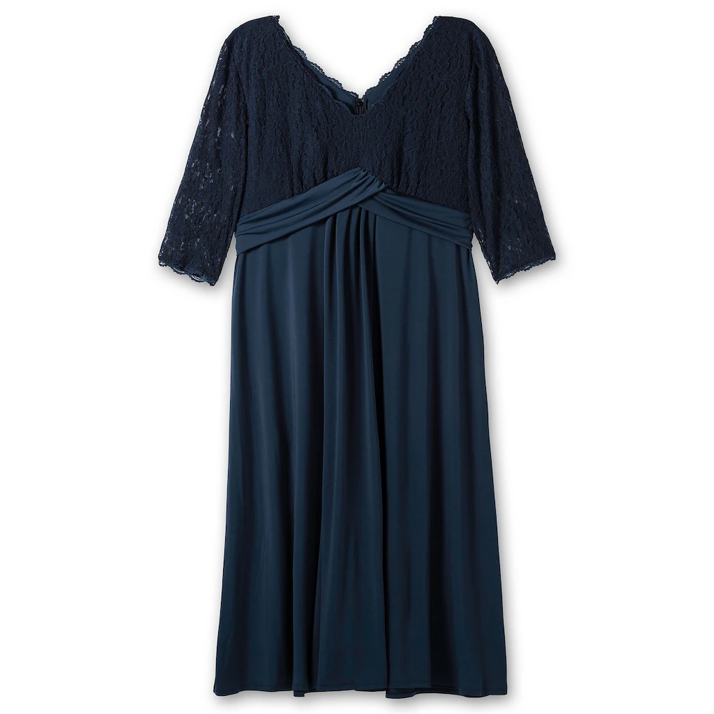Sheego Abendkleid »Große Größen« mit Oberteil aus floraler Spitze Super Sparpreis