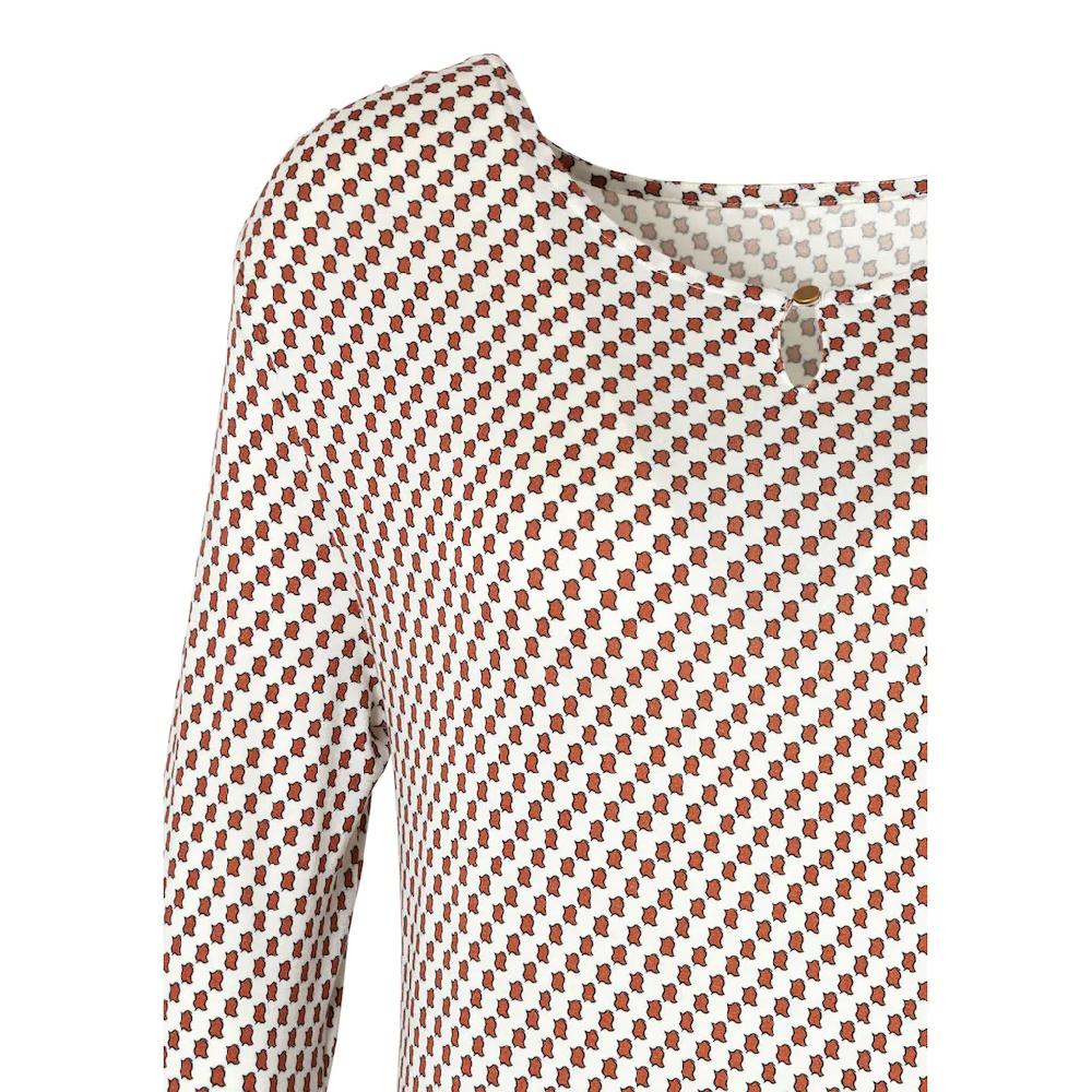 Vivance Rundhalsshirt »mit goldfarbenem Zierknopf am Ausschnitt« aus weichem Viskose-Stretch Letzter Tag