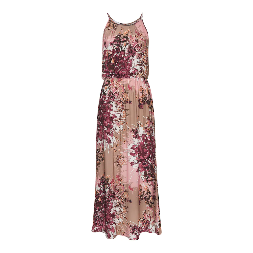 LASCANA Maxikleid mit Alloverdruck luftiges Sommerkleid Strandkleid Bis zu 65% Rabatt