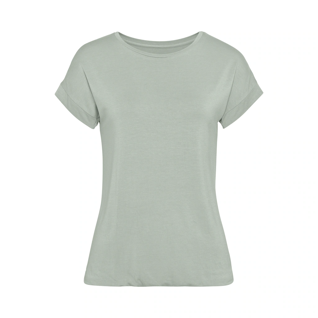 Vivance Kurzarmshirt »mit Gummizug im Bund« aus weichem Viskose-Stretch Super Rabatt
