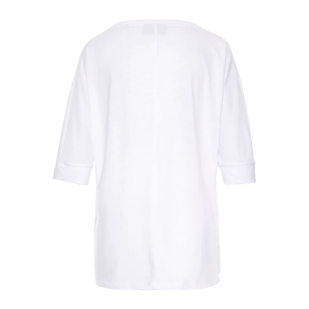 Elbsand Rundhals-Shirt »Iduna« mit Logoprint Baumwoll-Mix lockere Passform Riesige Rabatte