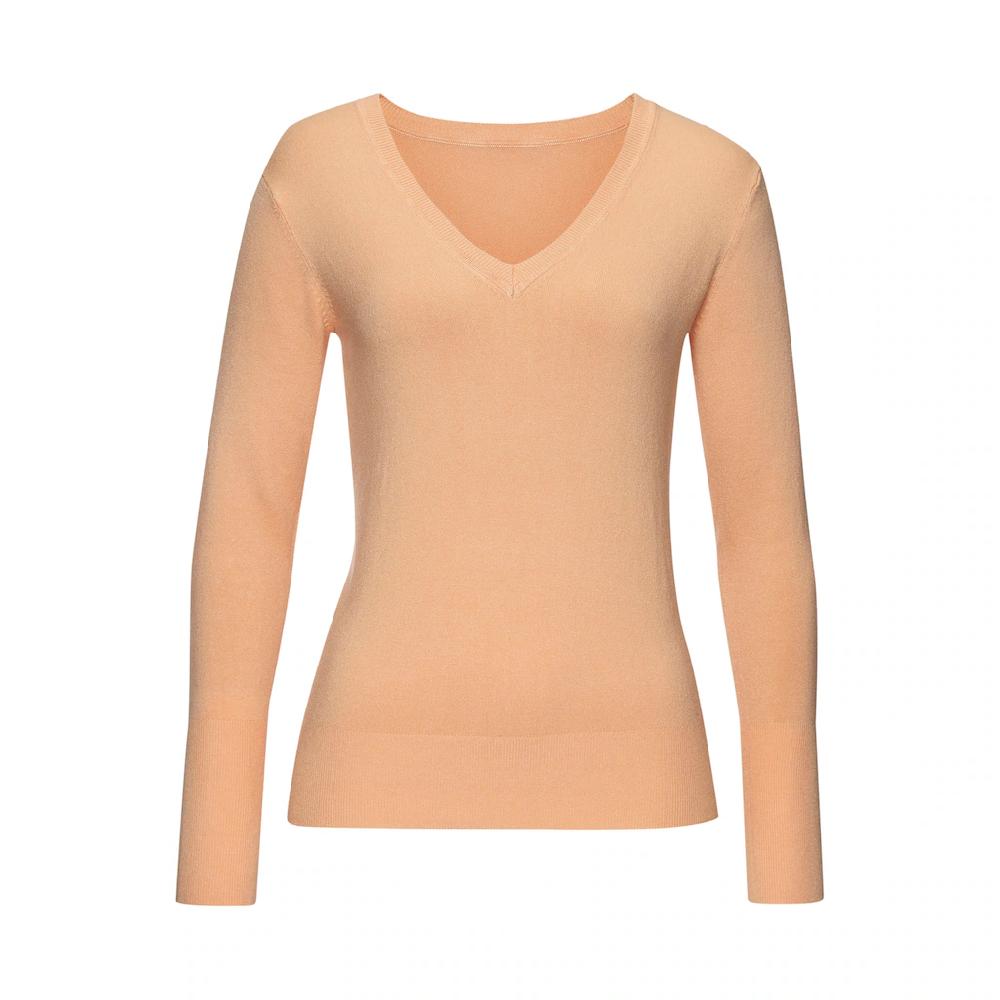Vivance V-Ausschnitt-Pullover in taillierter Form weicher Strickpullover Basic klassisch Speichern exportieren