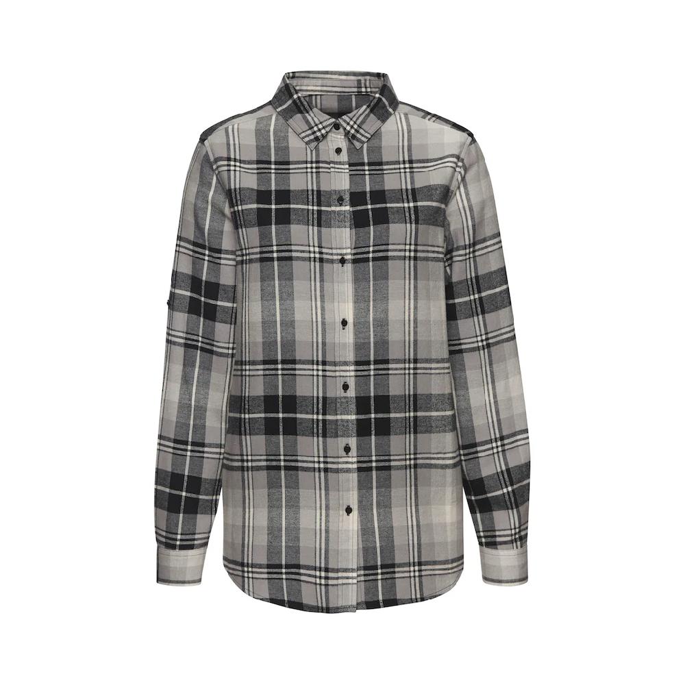 Buffalo Hemdbluse aus weichem Flanell mit Blusenkragen Flanellhemd Karobluse 50% Rabatt für begrenzte Zeit