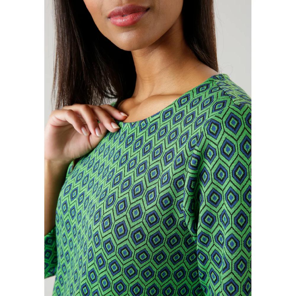 Aniston SELECTED Jerseykleid mit trendy Retromuster Outlet