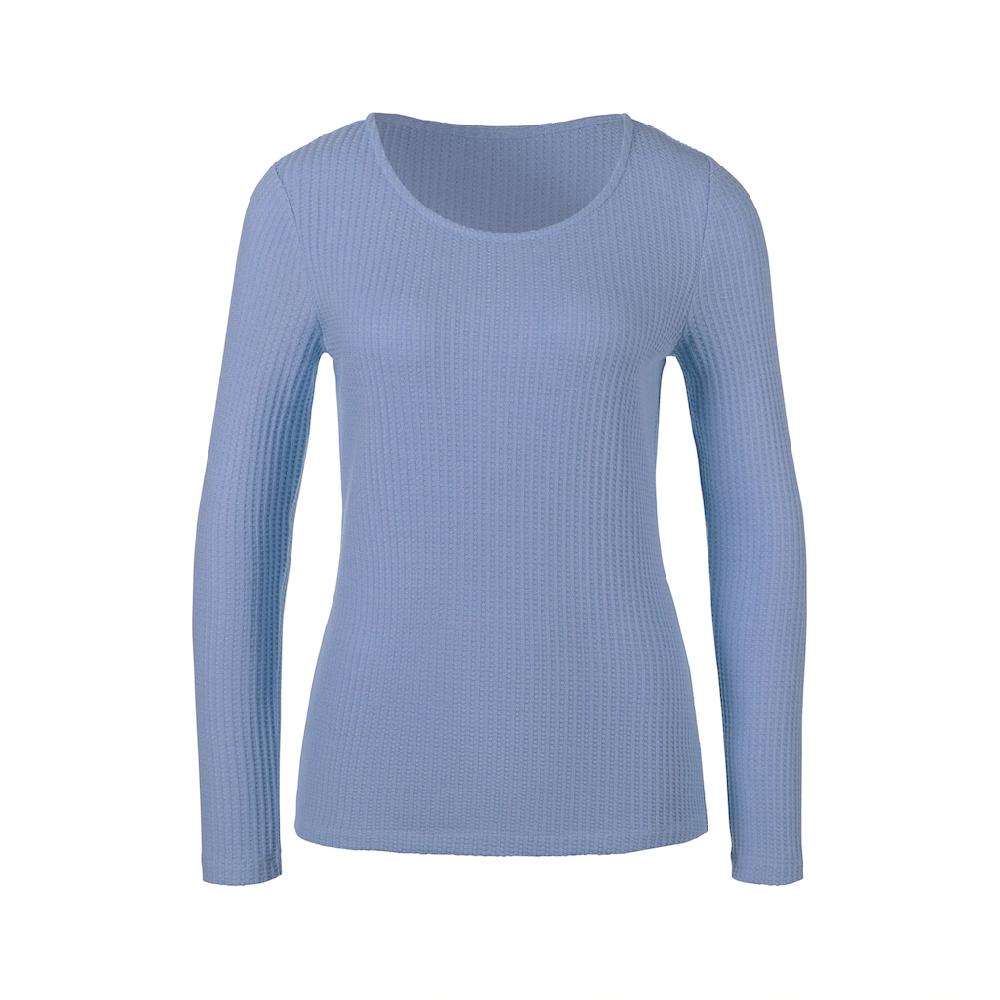 LASCANA Langarmshirt »in modischer Piqué-Optik« aus pflegeleichter Qualität mit Viskose Hotsell