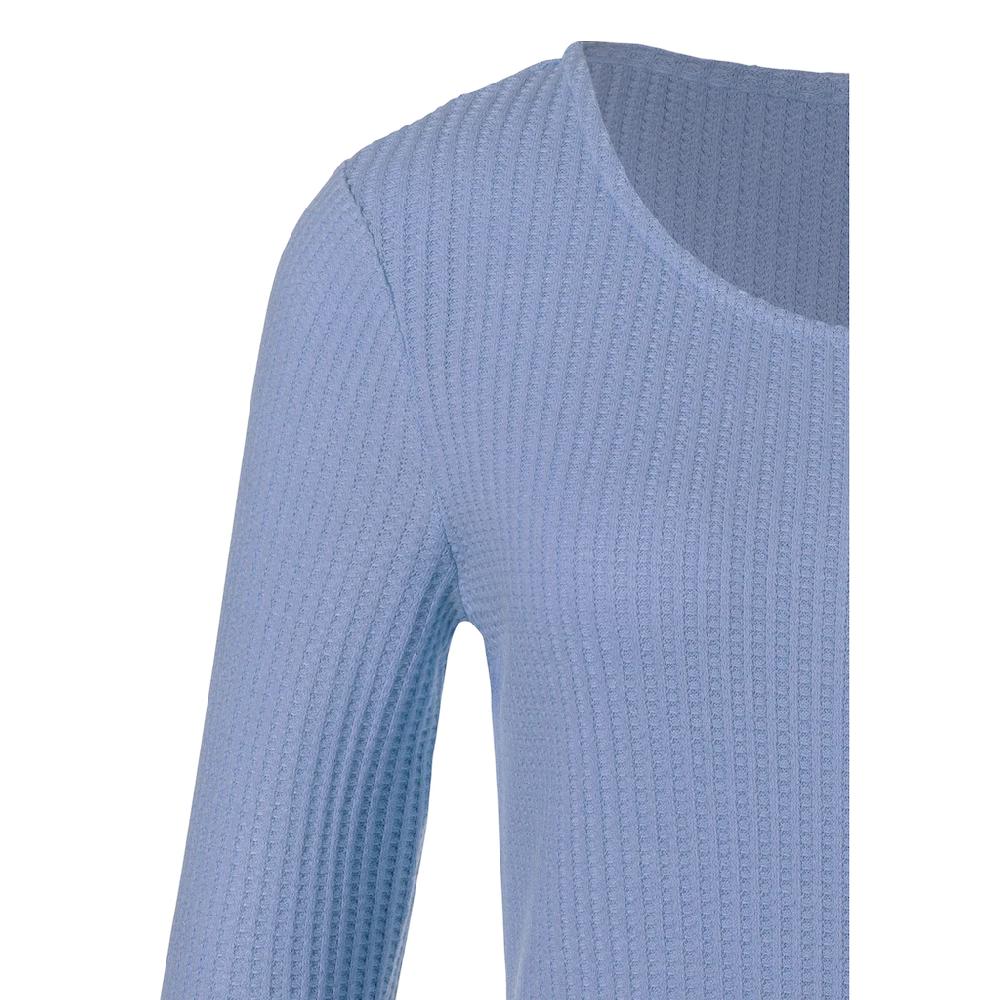 LASCANA Langarmshirt »in modischer Piqué-Optik« aus pflegeleichter Qualität mit Viskose Hotsell