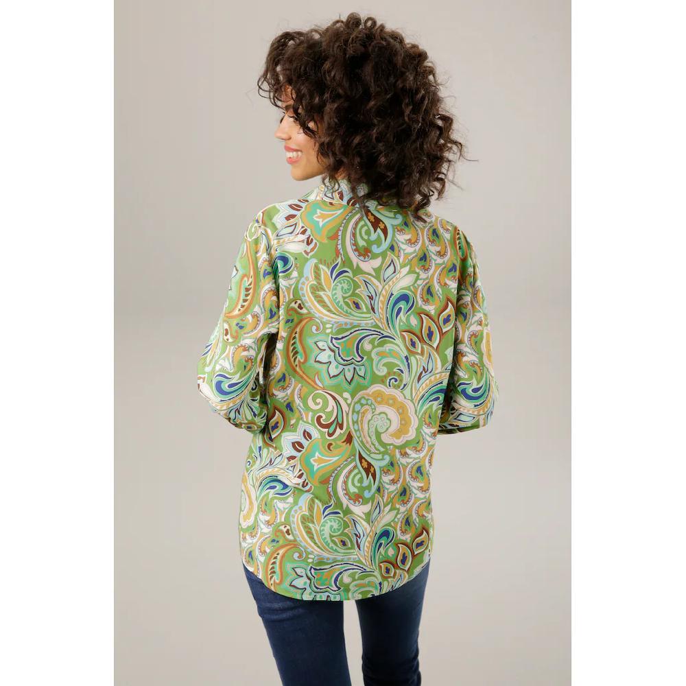 Aniston CASUAL Hemdbluse graphische Paisley-Muster - jedes Teil ein Unikat im Angebot