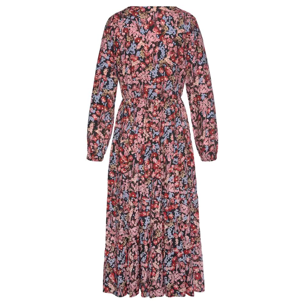 LASCANA Maxikleid mit Blümchenprint und V-Ausschnitt Sommerkleid Fabrikverkauf