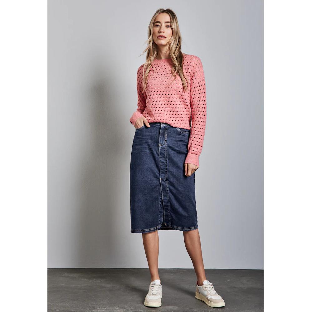 STREET ONE Jeansrock aus Baumwolle mit Stretchanteil Fabrik Onlineshop