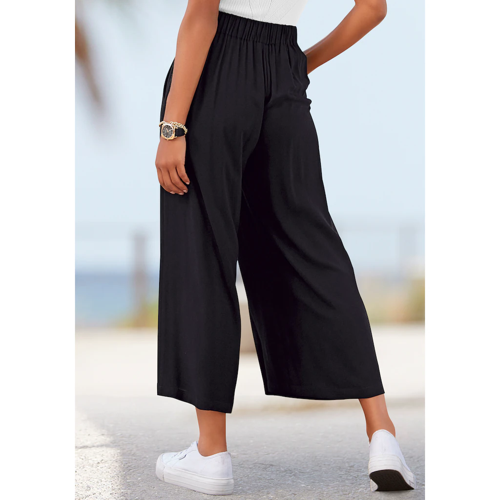 LASCANA Culotte mit Taschen weites Bein luftige Viskose sommerlich modisch Exklusivangebot