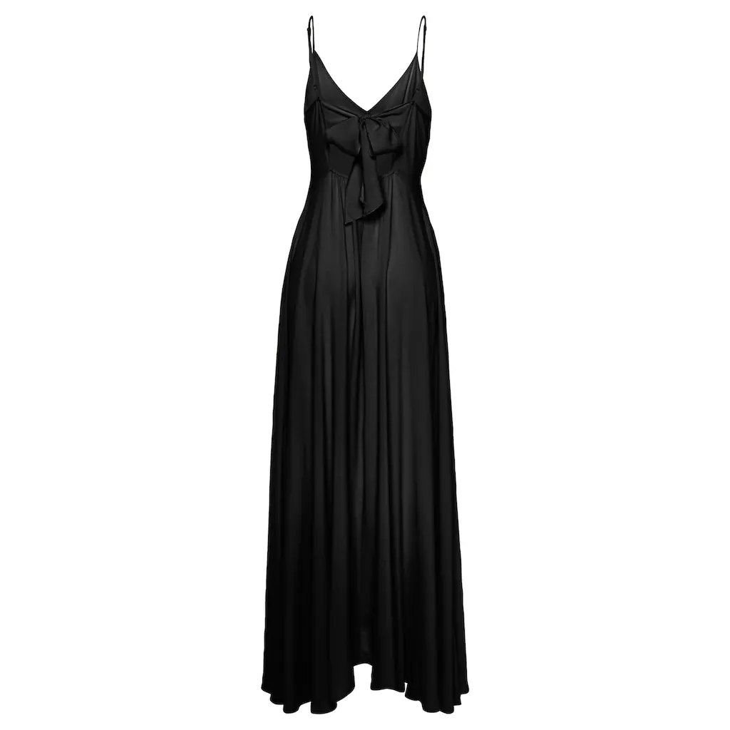 LASCANA Maxikleid aus gewebter Viskose Cut-Out am Rücken Sommerkleid Preisnachlass