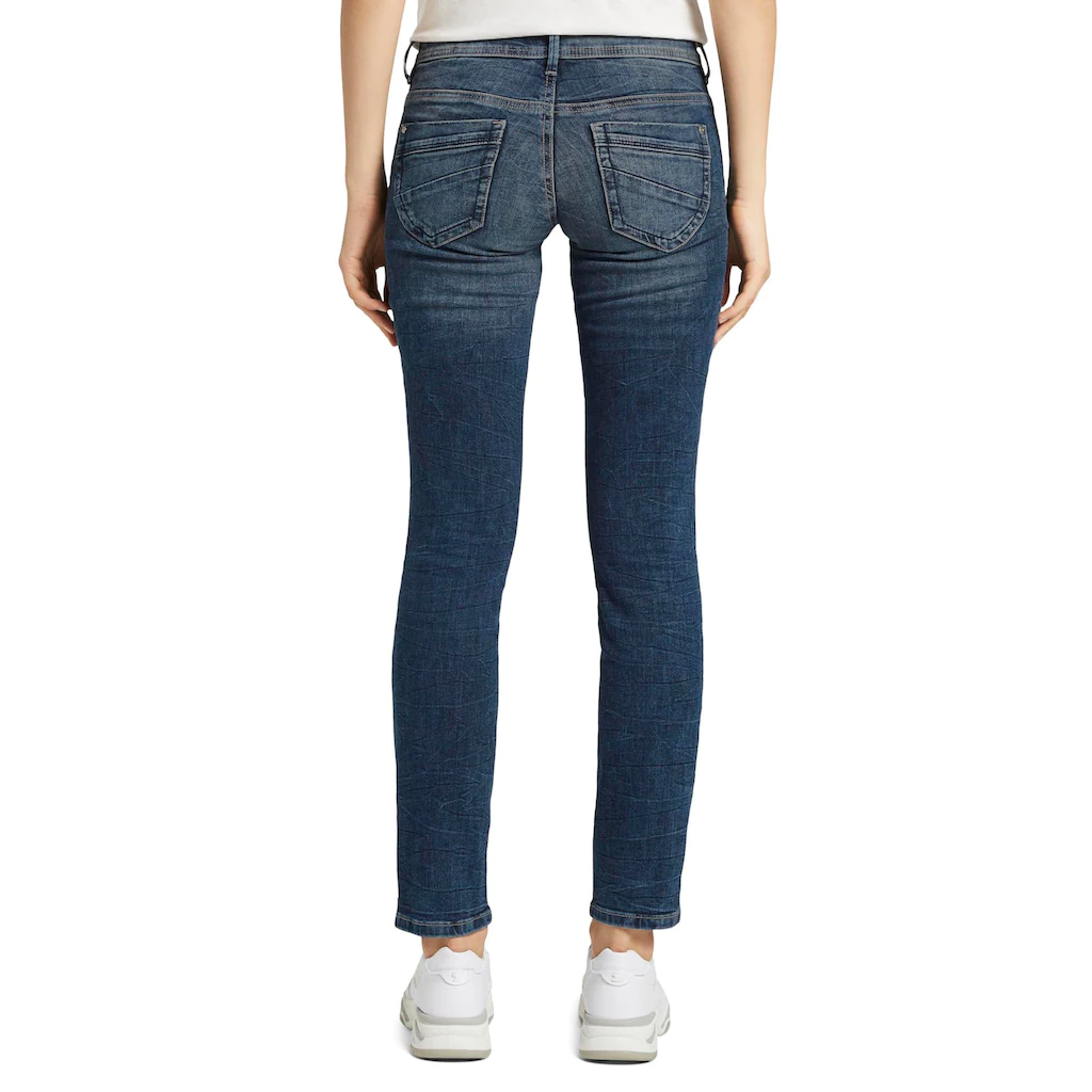 TOM TAILOR Slim-fit-Jeans »Alexa Slim« mit Knopfleiste und dekorativ gesteppter Passe Jubiläumsangebot