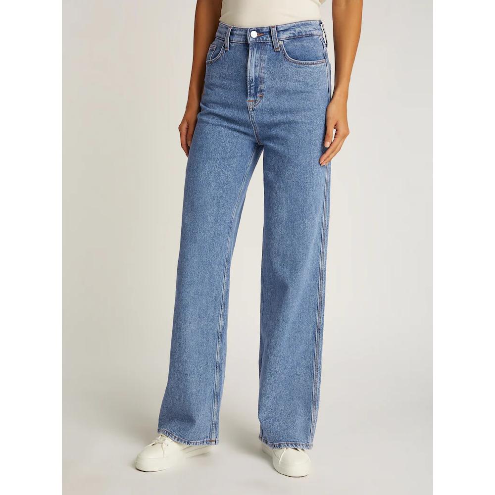 Tommy Jeans Weite Jeans »Claire High Rise« mit Logo-Badge Lagerräumung