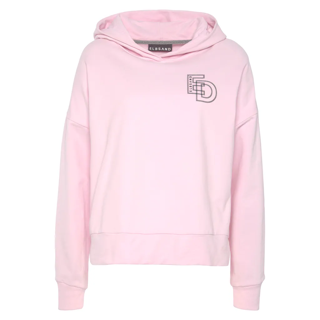 Elbsand Kapuzensweatshirt mit großem Logodruck auf dem Rücken bequemer Hoodie aus Baumwolle Heißer Verkauf
