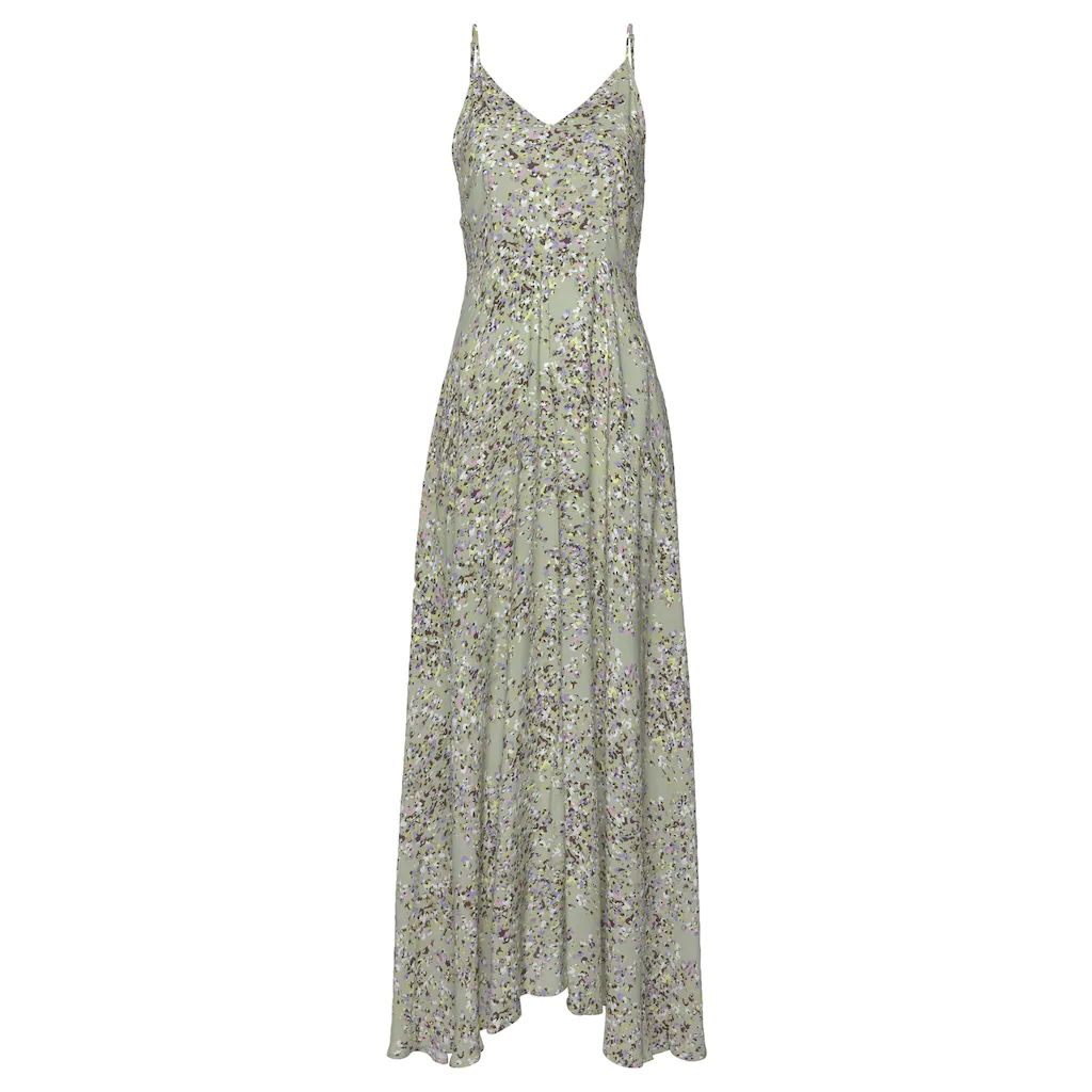 LASCANA Maxikleid aus gewebter Viskose Cut-Out am Rücken Chiffon-Qualität Sommerkleid Exklusive Angebote