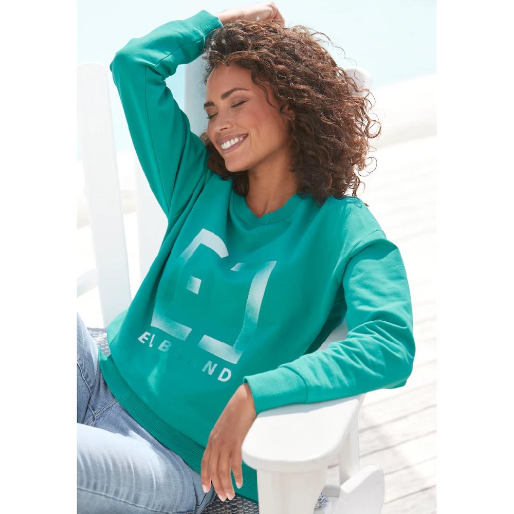 Elbsand Sweatshirt »Fionni« mit großem Logoprint sportlich-casual Blitzangebot