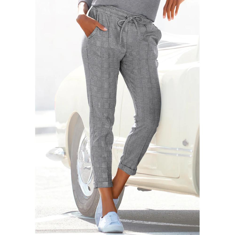 Vivance Jogger Pants mit Karomuster und seitlichen Taschen Karohose Riesige Ersparnisse