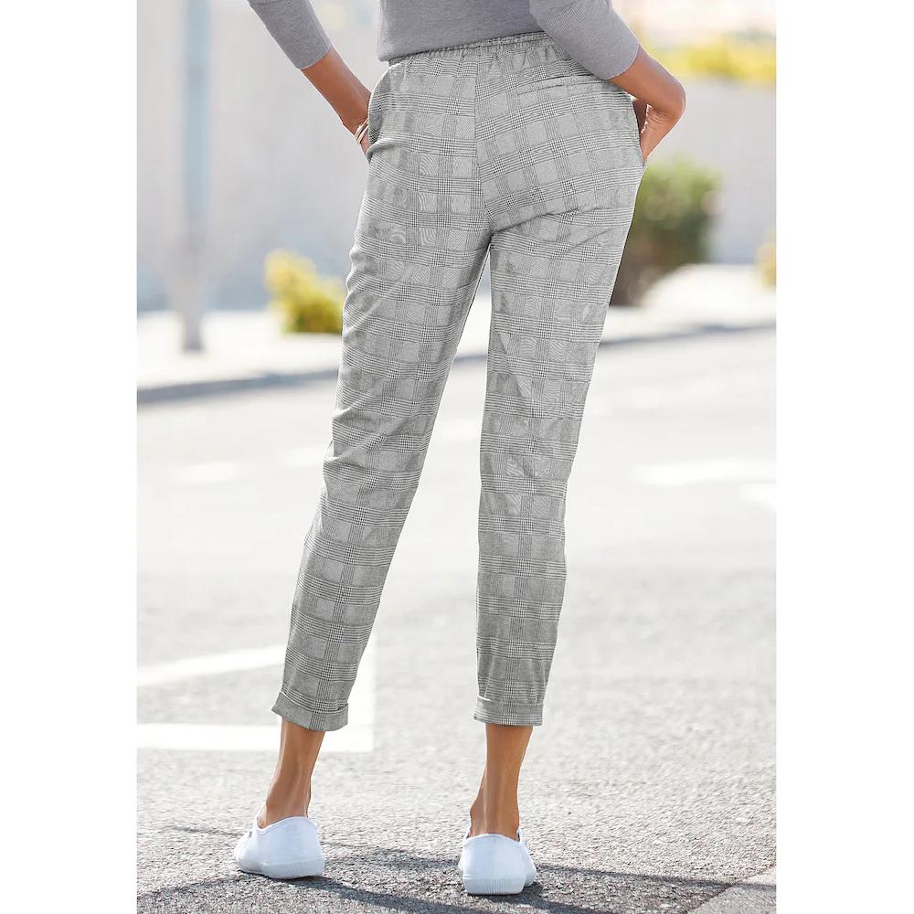Vivance Jogger Pants mit Karomuster und seitlichen Taschen Karohose Riesige Ersparnisse