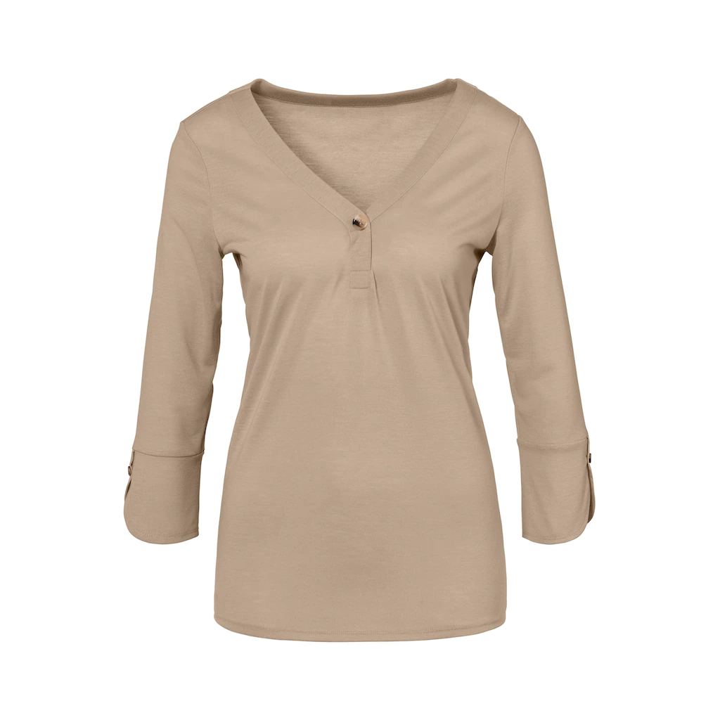 LASCANA Blusenshirt »mit Knopfdetails« aus weicher Qualität mit Viskose Tiefpreis